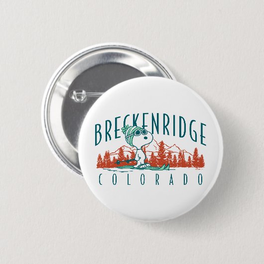 Erdnüsse | Snoopy Breckenridge Colorado Button (Vorne & Hinten)