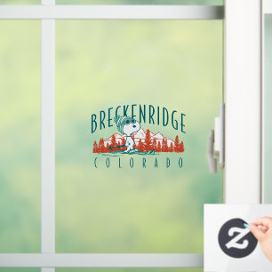 Erdnüsse   Snoopy Breckenridge Colorado Fensteraufkleber