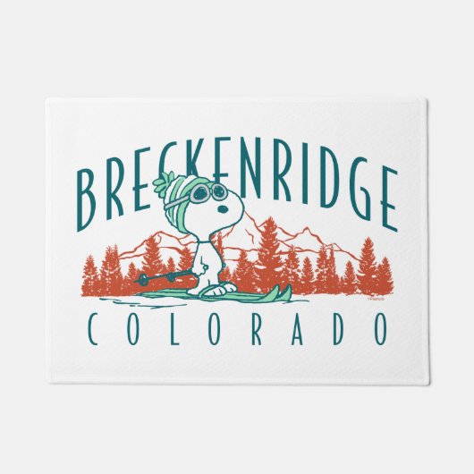 Erdnüsse | Snoopy Breckenridge Colorado Fußmatte (Vorderseite)