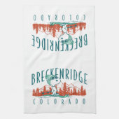 Erdnüsse | Snoopy Breckenridge Colorado Geschirrtuch (Vertikal)
