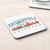 Erdnüsse | Snoopy Breckenridge Colorado Getränkeuntersetzer (Linke Seite)