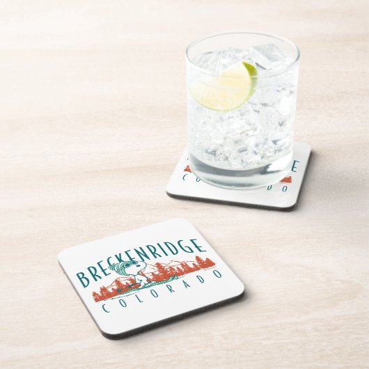 Erdnüsse | Snoopy Breckenridge Colorado Getränkeuntersetzer (Rechte Seite)