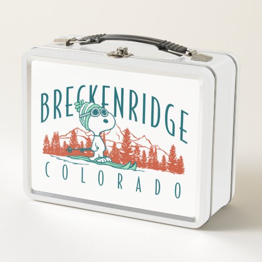 Erdnüsse | Snoopy Breckenridge Colorado Metall Brotdose (Vorderseite)