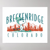Erdnüsse | Snoopy Breckenridge Colorado Poster (Vorne)