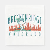 Erdnüsse | Snoopy Breckenridge Colorado Serviette (Vorderseite)