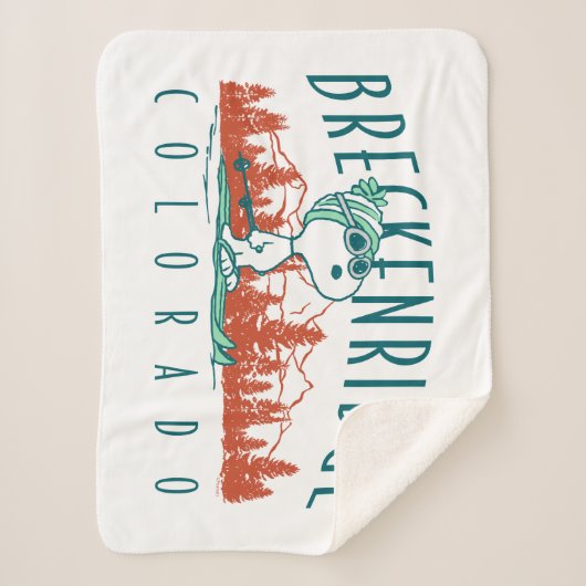 Erdnüsse | Snoopy Breckenridge Colorado Sherpadecke (Vorderseite)