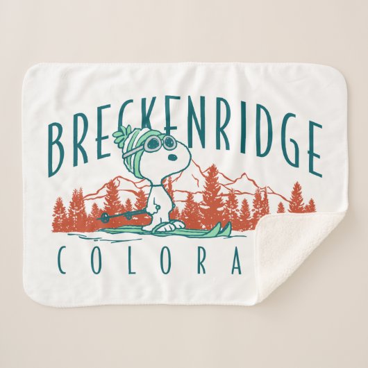 Erdnüsse | Snoopy Breckenridge Colorado Sherpadecke (Vorderseite (Horizontal))