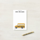 Erdnüsse | Snoopy-Busfahrer Post-it Klebezettel (Auf Schreibtisch)