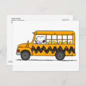 Erdnüsse | Snoopy-Busfahrer Postkarte (Vorne/Hinten)