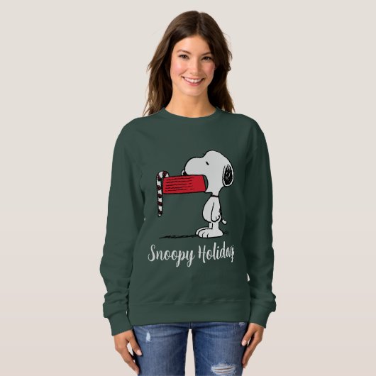 Erdnüsse | Snoopy Candy Cane Food Disc Sweatshirt (Vorne ganz)