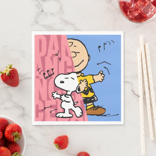 Erdnüsse | Snoopy & Charlie Brown Halbtanz Serviette (Beispiel)