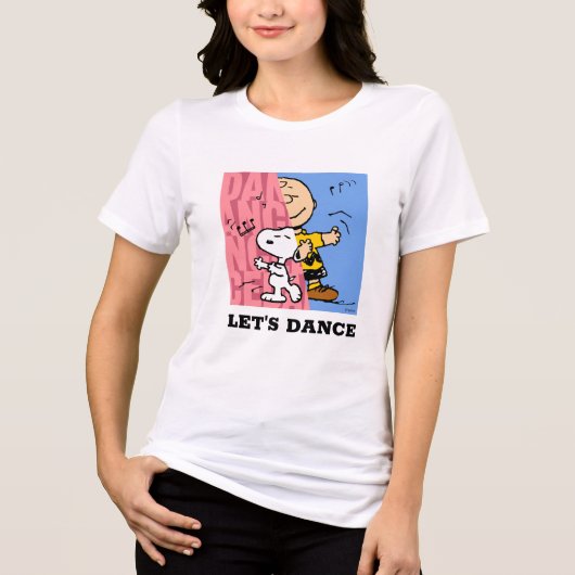 Erdnüsse | Snoopy & Charlie Brown Halbtanz Tri-Blend Shirt (Vorderseite)