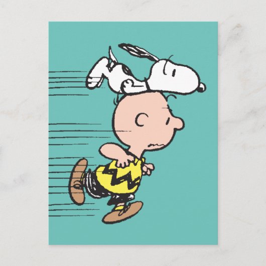 Erdnüsse | Snoopy & Charlie Brown Run Postkarte (Vorderseite)