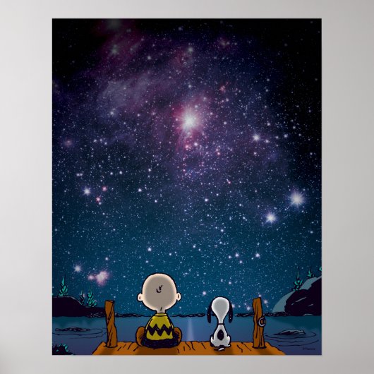 Erdnüsse | Snoopy & Charlie Brown Star Watching Poster (Vorne)