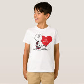 Erdnüsse | Snoopy & Charlie Brown Valentine T-Shirt (Vorne ganz)