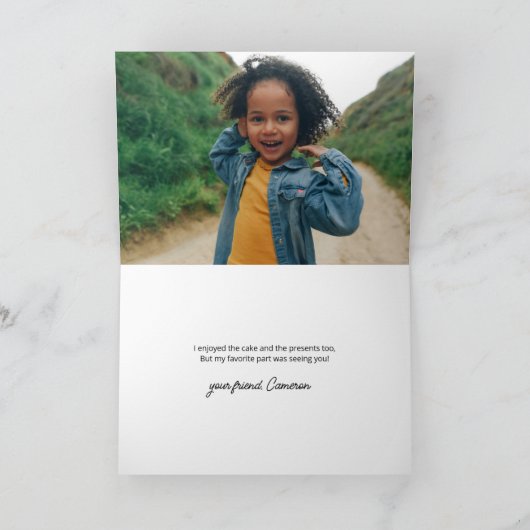 Erdnüsse | Snoopy & Charlie Brown Vielen Dank Dankeskarte (Innenseite)