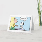 Erdnüsse | Snoopy & Charlie Brown Vielen Dank Dankeskarte (Vorderseite)
