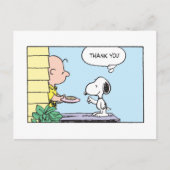 Erdnüsse | Snoopy & Charlie Brown Vielen Dank Postkarte (Vorderseite)