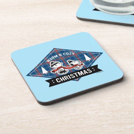 Erdnüsse | Snoopy & Charlie Brown Warm & Cosy Getränkeuntersetzer (Linke Seite)