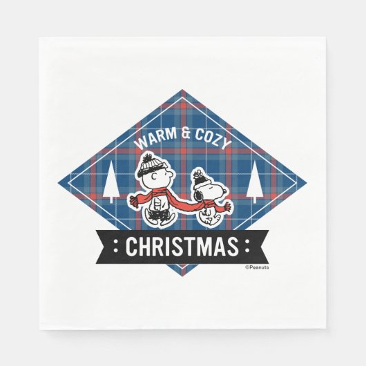 Erdnüsse | Snoopy & Charlie Brown Warm & Cosy Serviette (Vorderseite)