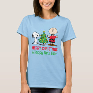 Erdnüsse   Snoopy & Charlie Brown Weihnachtsbaum T-Shirt