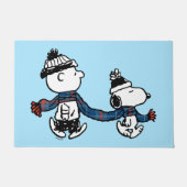 Erdnüsse | Snoopy & Charlie Brown Winter Scarf Fußmatte (Vorderseite)