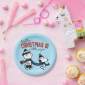 Erdnüsse | Snoopy & Charlie Brown Winter Scarf Pappteller (Party)