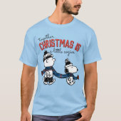 Erdnüsse | Snoopy & Charlie Brown Winter Scarf T-Shirt (Vorderseite)