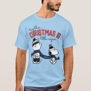 Erdnüsse Snoopy & Charlie Brown Winter Scarf T-Shirt