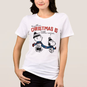 Erdnüsse Snoopy & Charlie Brown Winter Scarf Tri-Blend Shirt