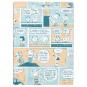 Erdnüsse | Snoopy-Comic-Muster Klemmbrett (Rückseite)