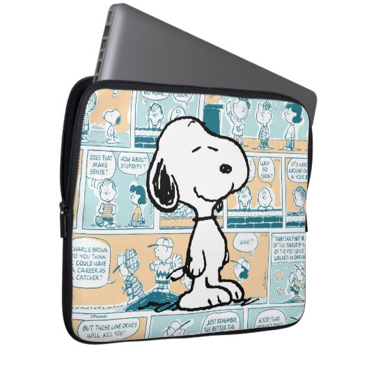 Erdnüsse | Snoopy-Comic-Muster Laptopschutzhülle (Vorne Rechts)
