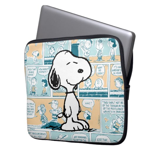 Erdnüsse | Snoopy-Comic-Muster Laptopschutzhülle (Vorderseite Links)
