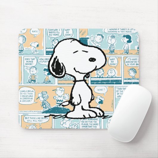 Erdnüsse | Snoopy-Comic-Muster Mousepad (Mit Mouse)