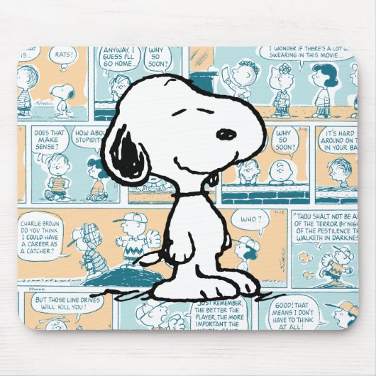 Erdnüsse | Snoopy-Comic-Muster Mousepad (Vorne)