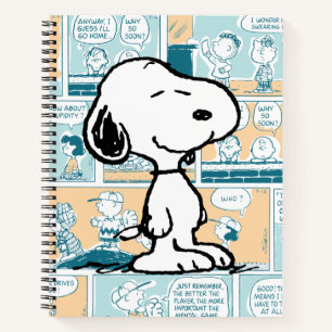 Erdnüsse   Snoopy-Comic-Muster Notizblock