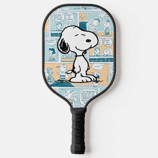 Erdnüsse | Snoopy-Comic-Muster Pickleball Schläger (Rückseite)