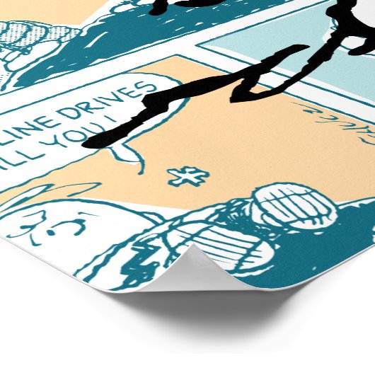 Erdnüsse | Snoopy-Comic-Muster Poster (Ecke)