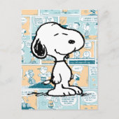 Erdnüsse | Snoopy-Comic-Muster Postkarte (Vorderseite)