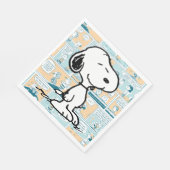 Erdnüsse | Snoopy-Comic-Muster Serviette (Ecke)