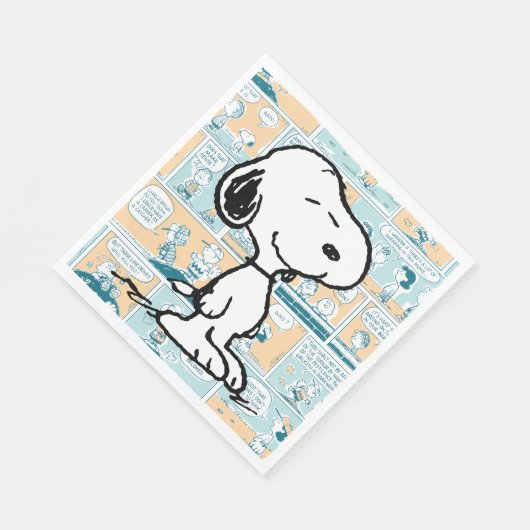 Erdnüsse | Snoopy-Comic-Muster Serviette (Ecke)