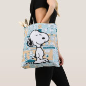 Erdnüsse | Snoopy-Comic-Muster Tasche (Von Nahem)