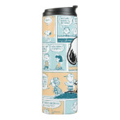 Erdnüsse | Snoopy-Comic-Muster Thermosbecher (Nach links gedreht)