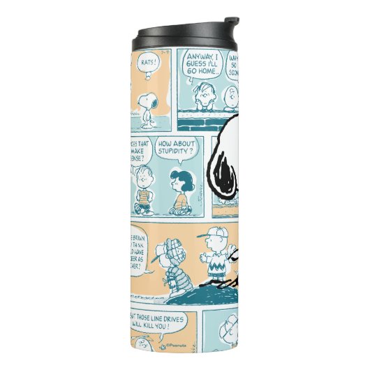 Erdnüsse | Snoopy-Comic-Muster Thermosbecher (Nach links gedreht)