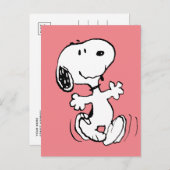 Erdnüsse | Snoopy Dance Postkarte (Vorne/Hinten)