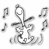 Erdnüsse | Snoopy Dancing Aufkleber (Vorderseite)