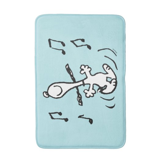 Erdnüsse | Snoopy Dancing Badematte (Vorderseite Vertikal)
