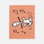 Erdnüsse | Snoopy Dancing Fleecedecke (Vorderseite)