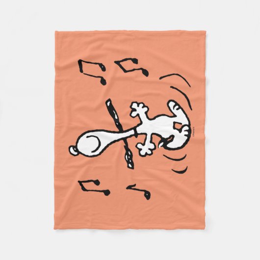 Erdnüsse | Snoopy Dancing Fleecedecke (Vorderseite)