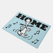 Erdnüsse | Snoopy Dancing Fußmatte (Schrägansicht)